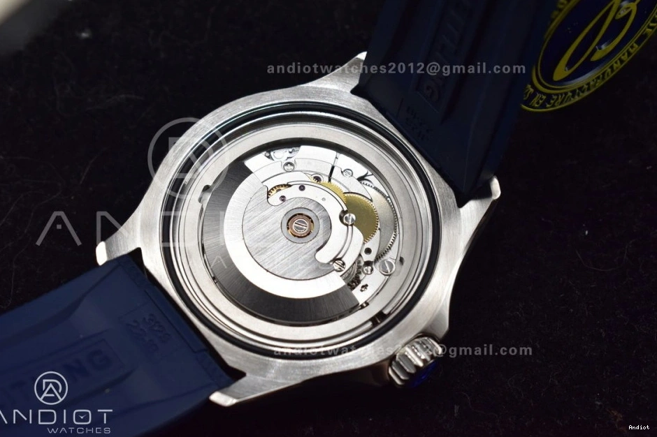 SuperOcean 1:1 Edition on Rubber 42 SS Strap Dial Best BLSF Blue A2824 Blue Automatic 0424